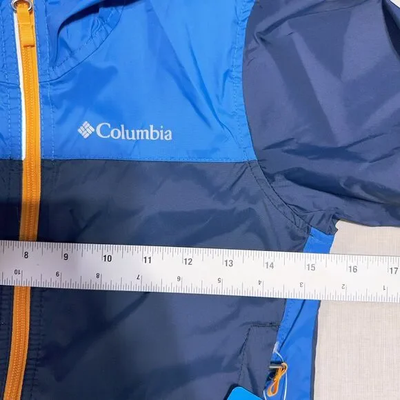 Columbia Boys Raincreek Falls II jacket Youth XXS 4/5 Waterproof Travel Blue NWT - Picture 7 of 7